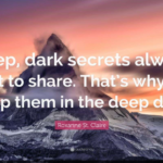 deep dark secret word image