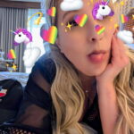 unicorn rainbow tongue out