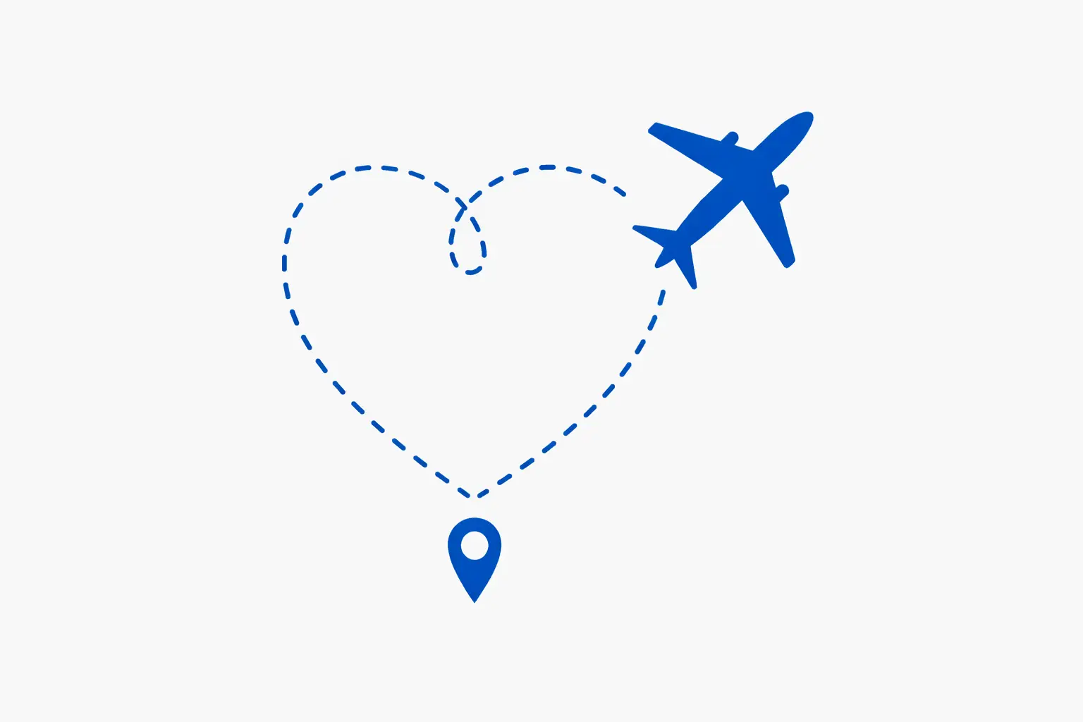 dark blue heart travel