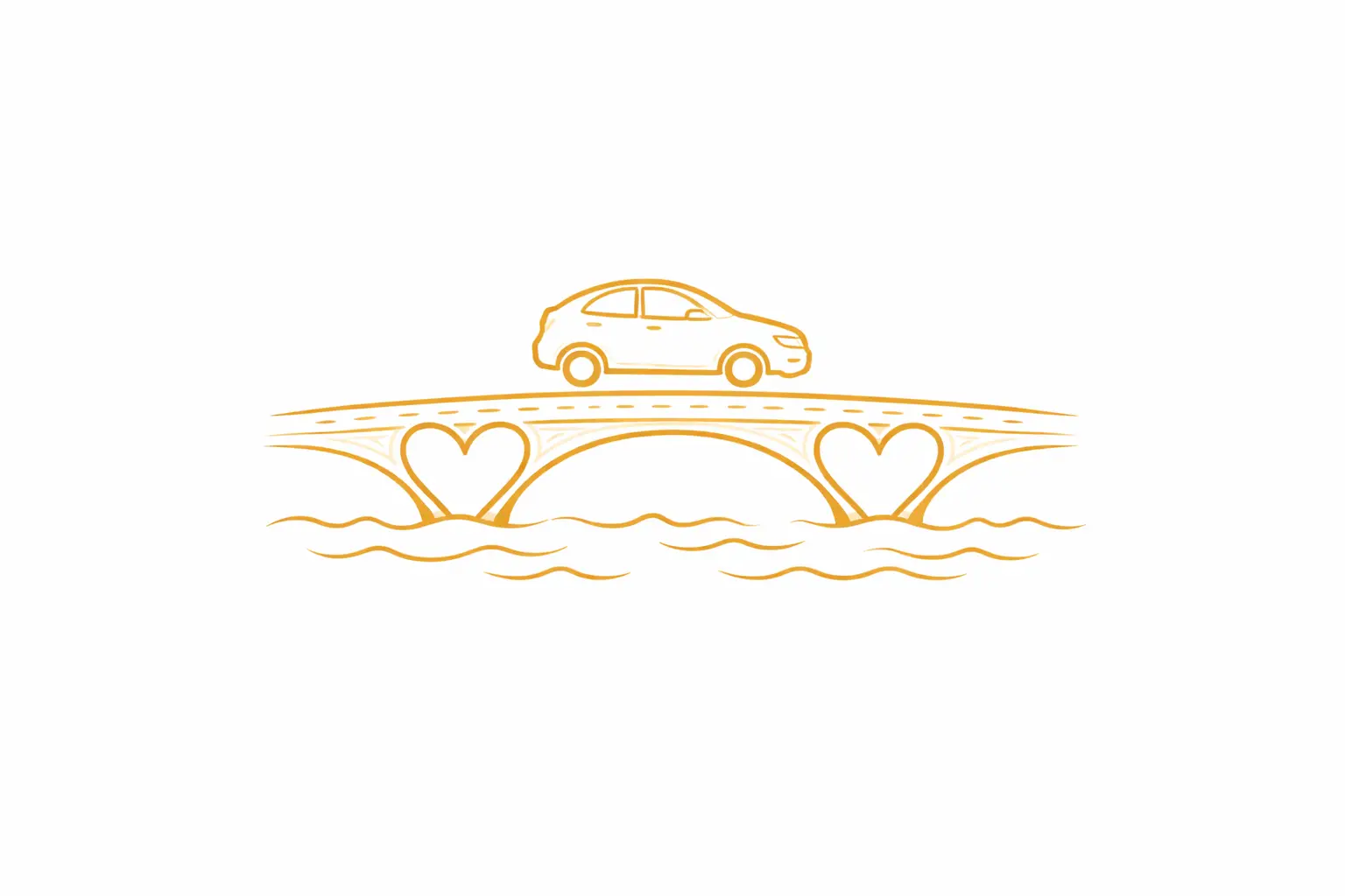 yellow bridge car